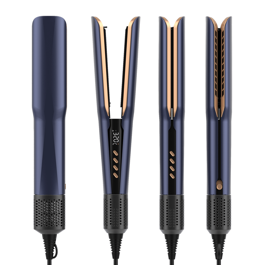 Viral 2 - in - 1 Air Straightener - No Heat Damage, Ionic Frizz Control, Fast Styling & Hair Protection for Smooth & Shiny Hair - Sccoti