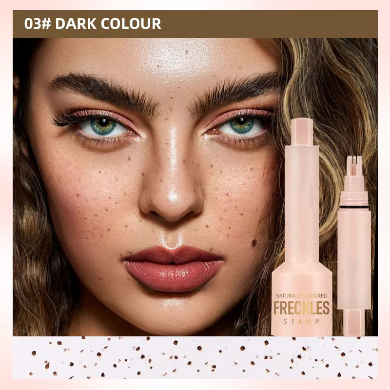 Caneta carimbo de sardas falsas de simulação natural de cinco garras