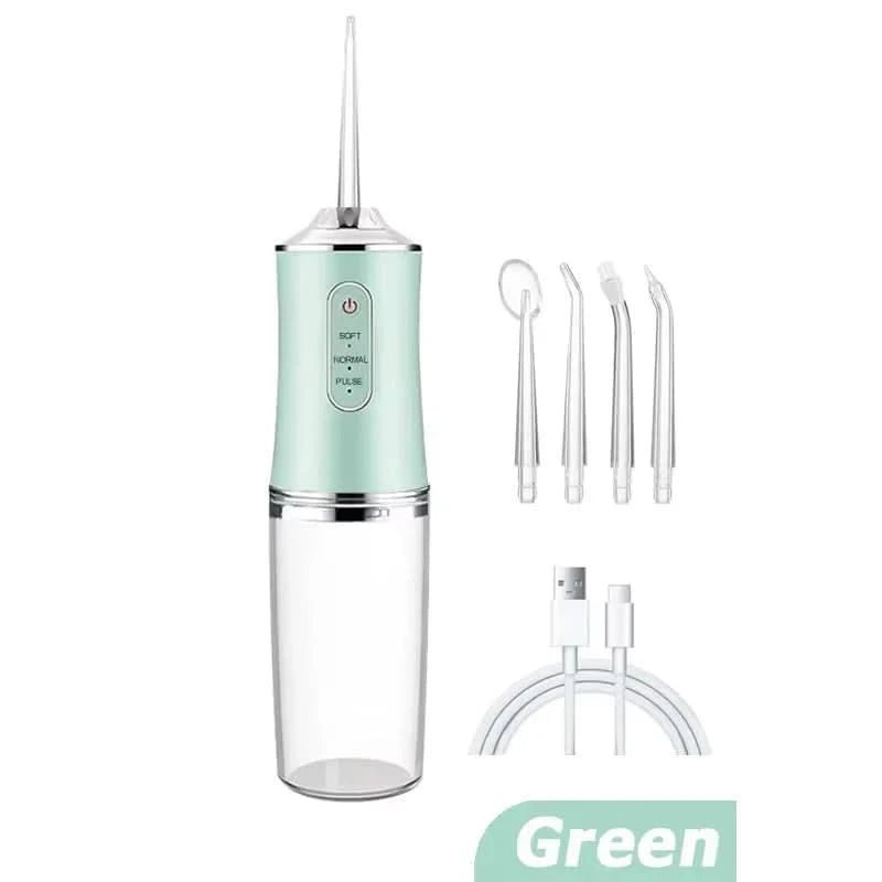 3 Modes Water Dental Flosser Pick for Teeth: Different Cleaning Modes Cordless Portable with Different Heads - Waterproof Flossing Cleaning Picks for Home & Travel - Sccoti