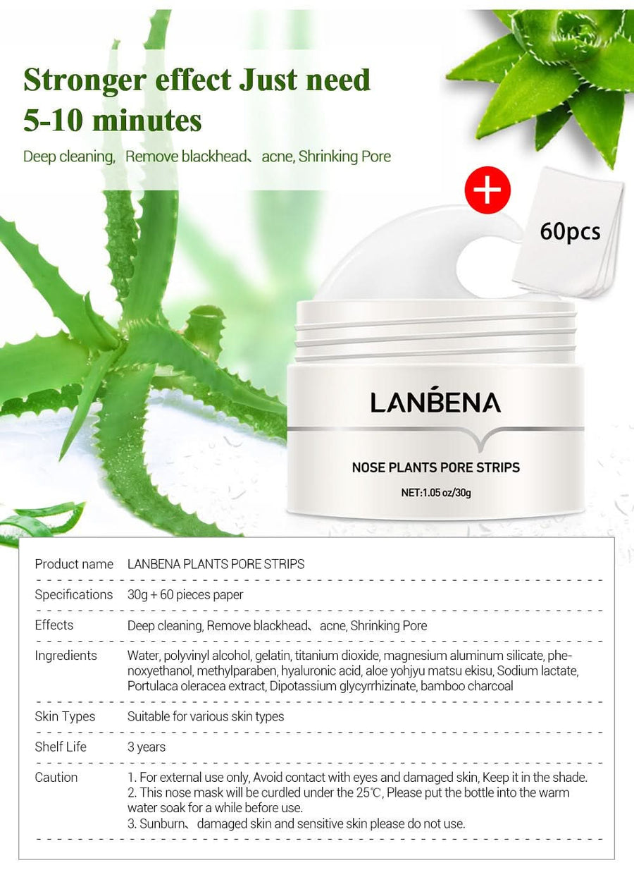 LANBENA Anti - Blackhead Peel Off Mask - Removes Blackheads from Face and Nose - Sccoti