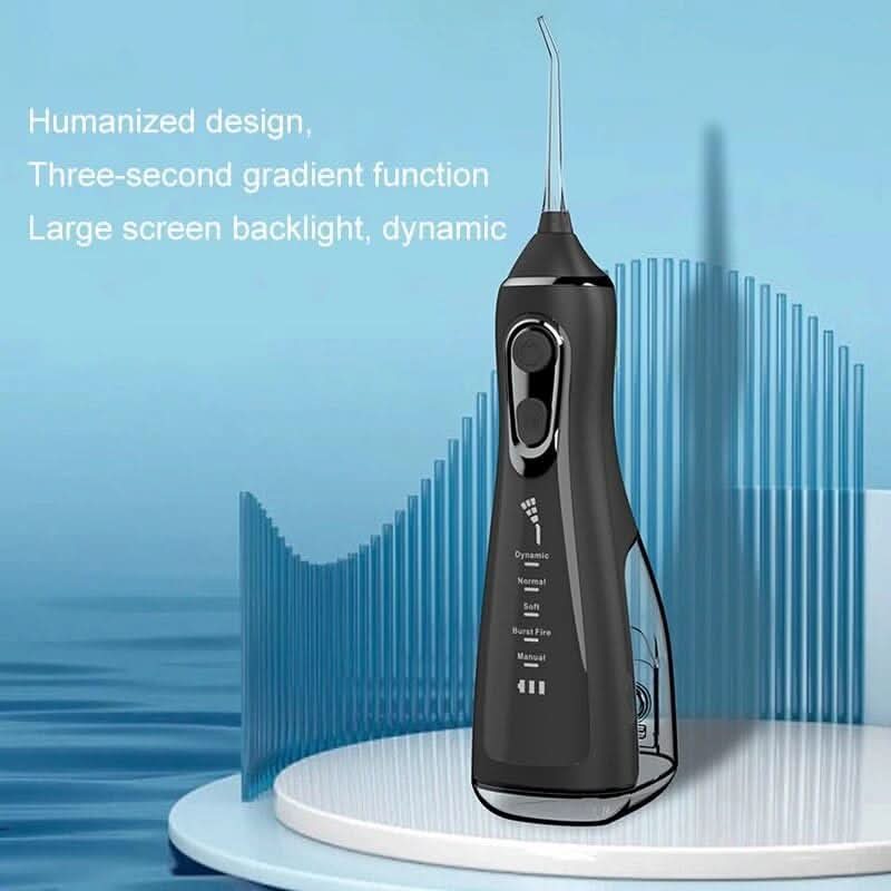 5 Modes Water Dental Flosser Pick for Teeth: 5 Cleaning Modes Cordless Portable with 4 Heads - Waterproof Flossing Cleaning Picks for Home Travel - Sccoti