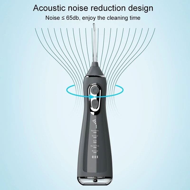 5 Modes Water Dental Flosser Pick for Teeth: 5 Cleaning Modes Cordless Portable with 4 Heads - Waterproof Flossing Cleaning Picks for Home Travel - Sccoti