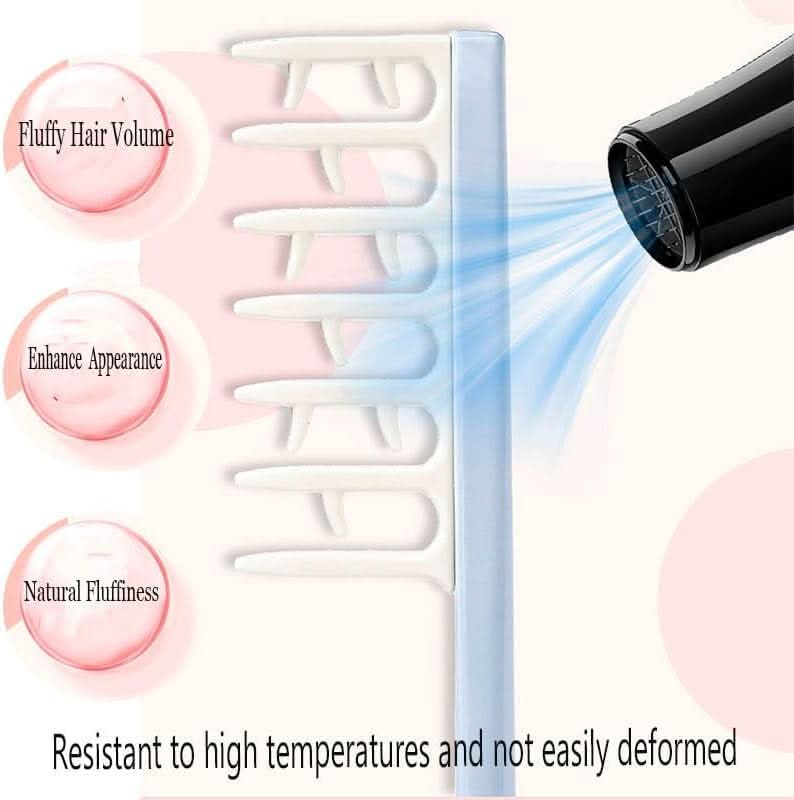 Volumizing Wide Toothed Fluffy Curly Hair Comb for All Hair Types - Deer Antlers Design - Sccoti