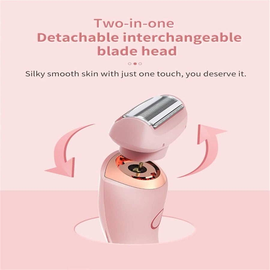 2 in 1 Livora Electric Shaver, Silkglide Pro, Bikini Trimmer for 𝐏𝐮𝐛𝐢𝐜 𝐇𝐚𝐢𝐫, Wet & Dry, Ipx7 Waterproof, Blade Replaceable, Epilator 𝐏𝐚𝐢𝐧𝐥𝐞𝐬𝐬 - Sccoti