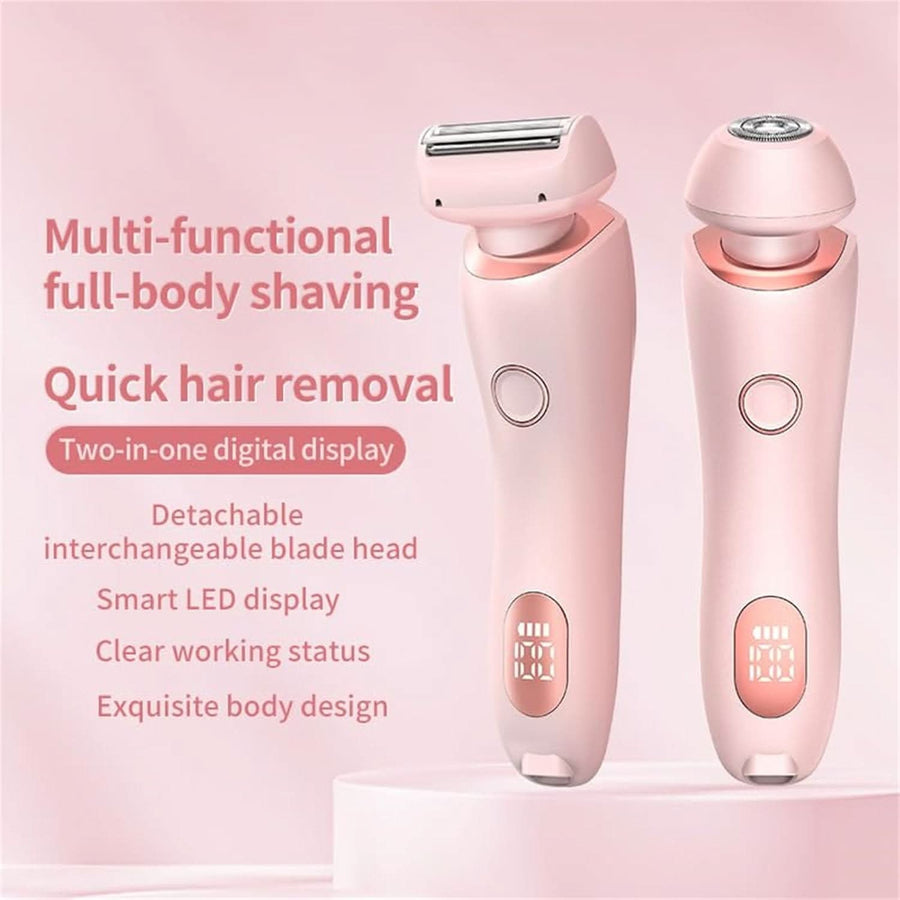 2 in 1 Livora Electric Shaver, Silkglide Pro, Bikini Trimmer for 𝐏𝐮𝐛𝐢𝐜 𝐇𝐚𝐢𝐫, Wet & Dry, Ipx7 Waterproof, Blade Replaceable, Epilator 𝐏𝐚𝐢𝐧𝐥𝐞𝐬𝐬 - Sccoti