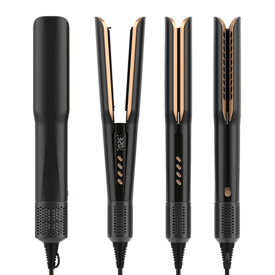 Viral 2 - in - 1 Air Straightener - No Heat Damage, Ionic Frizz Control, Fast Styling & Hair Protection for Smooth & Shiny Hair - Sccoti