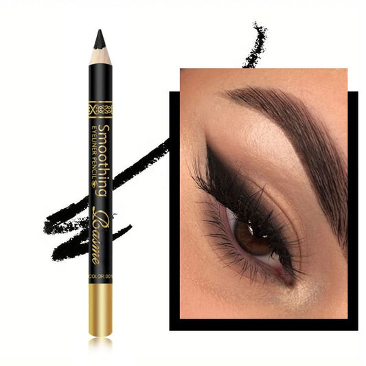Longwear Kohl Eyeliner Pencil Waterproof Smudge Proof Matte Black Eye - Sccoti