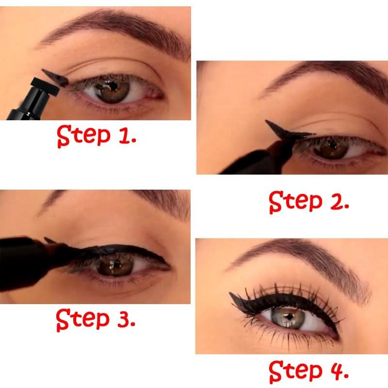 The Latest Makeup Stamp Pattern Waterproof Long Lasting Vegan Fast Dry Private Label Liquid Eyeliner - Sccoti