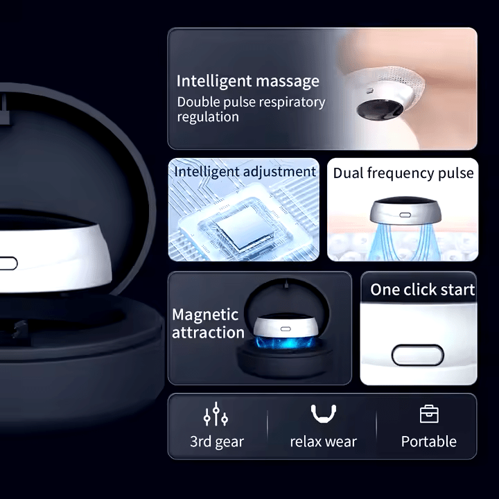 Health Care Sleep Apnea Aid Treatment Tool Breathing Corrector Smart Anti - snoring Device For Better Sleep - Sccoti