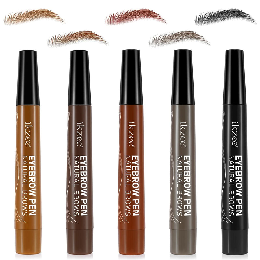 Magic Eyebrow Microblading Pencil Long - Lasting 4 - Tip Magic Eyebrow Pencil | Precise Fine Stroke Brow Pen for Natural - Looking Brows - Sccoti