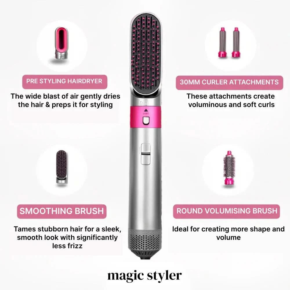5 in 1 Styler: Your Ultimate Hair Styling Solution - Sccoti