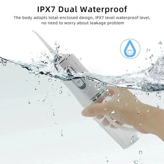 3 Modes Water Dental Flosser Pick for Teeth: Different Cleaning Modes Cordless Portable with Different Heads - Waterproof Flossing Cleaning Picks for Home & Travel - Sccoti