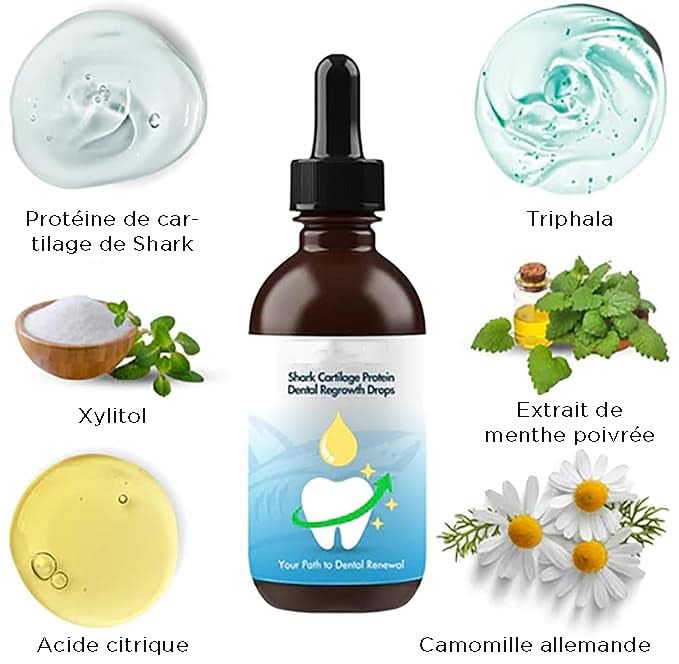Shark Cartilage Protein Dental Regrowth Drops - Sccoti