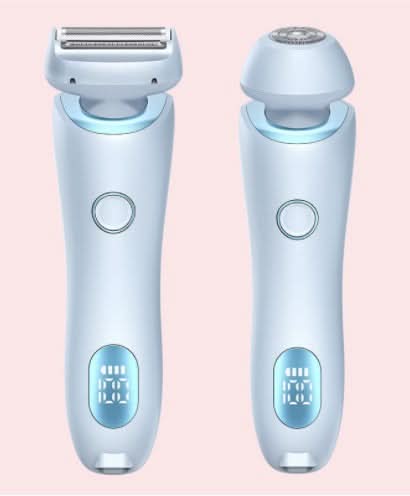 2 in 1 Livora Electric Shaver, Silkglide Pro, Bikini Trimmer for 𝐏𝐮𝐛𝐢𝐜 𝐇𝐚𝐢𝐫, Wet & Dry, Ipx7 Waterproof, Blade Replaceable, Epilator 𝐏𝐚𝐢𝐧𝐥𝐞𝐬𝐬 - Sccoti